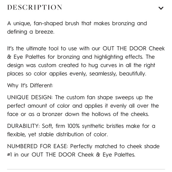 🆕 EVER by Stella & Dot Make-up Brush, Cheek brush, new - Picture 4 of 5